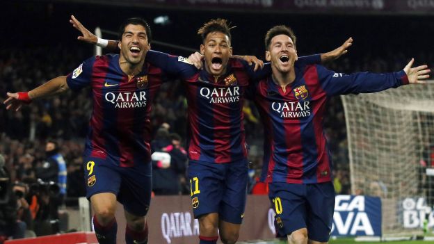 Messi, Neymar y Surez (FC Barcelona)