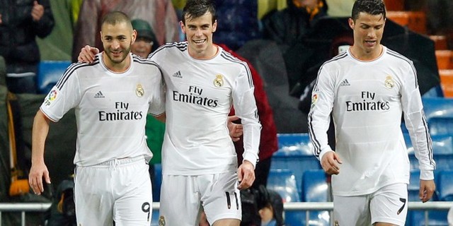 Benzema, Bale y Cristiano Ronaldo (Real Madrid)