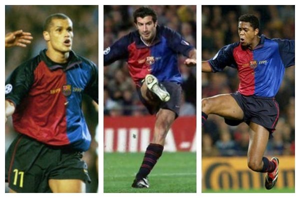  Figo, Kluivert y Rivaldo