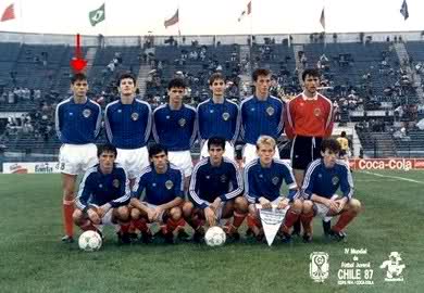 Jug con Mijatovic en 1987. 